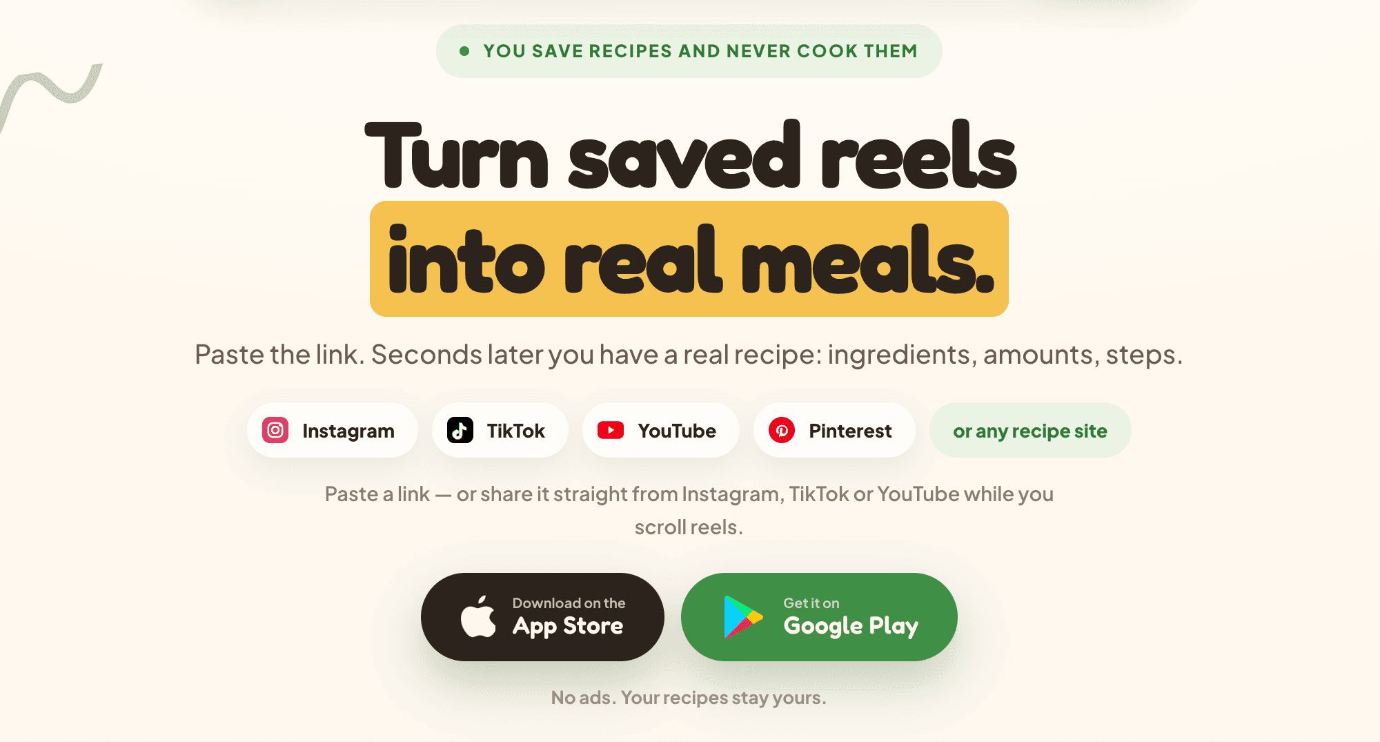 The Cucinario app turning saved reels into real recipes
